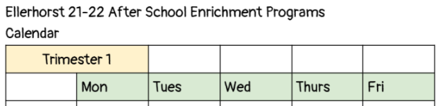 After School Enrichment Programs